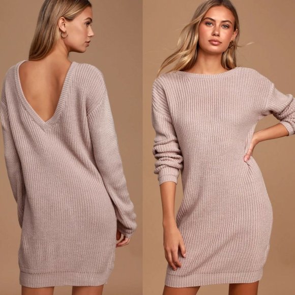 Lulus Dresses & Skirts - NWOT Lulus Sexy Back Backless Sweater HW7344